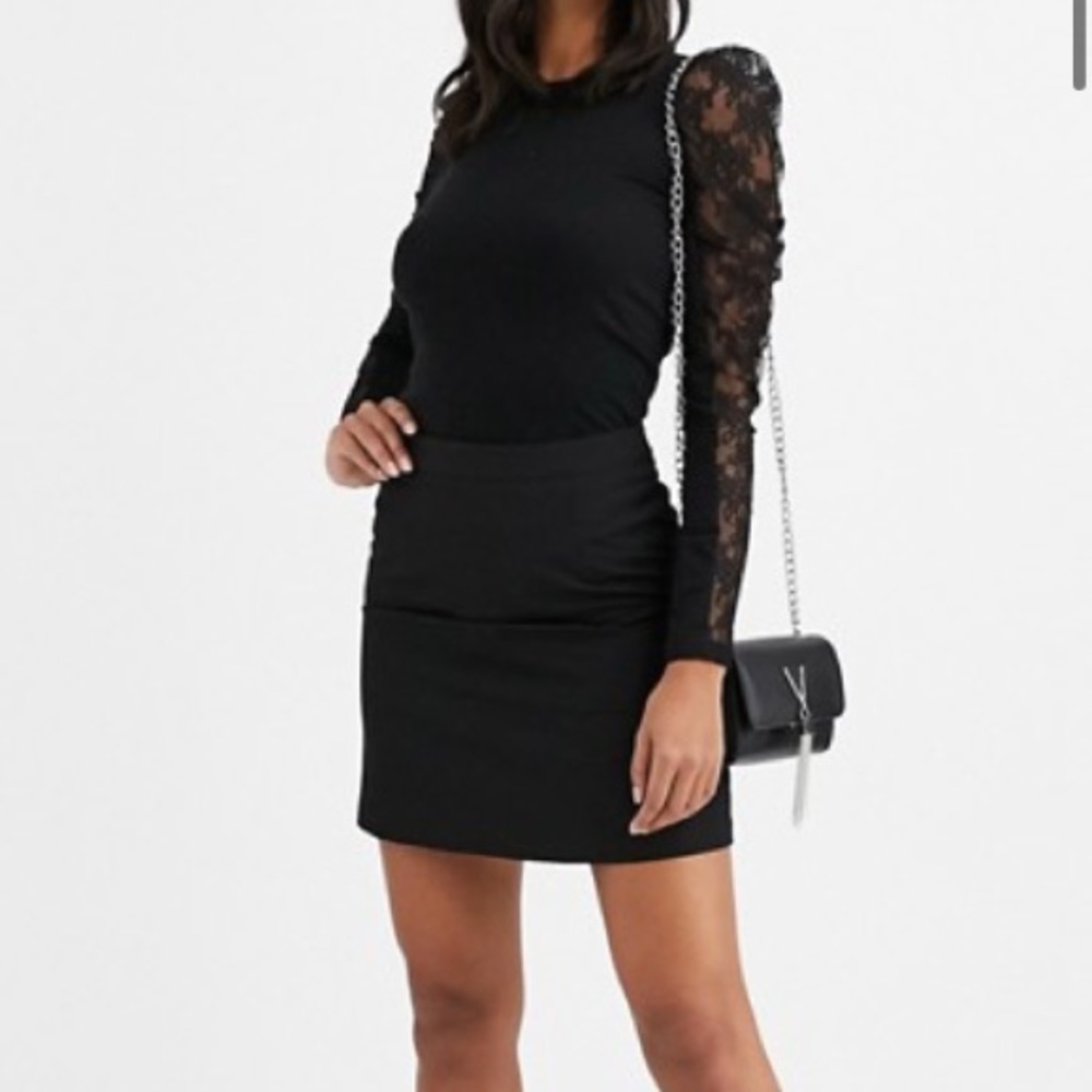 Asos 0P Black Skirt